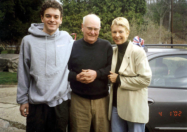 Christopher, Pap, and Aunt Barb - 2002