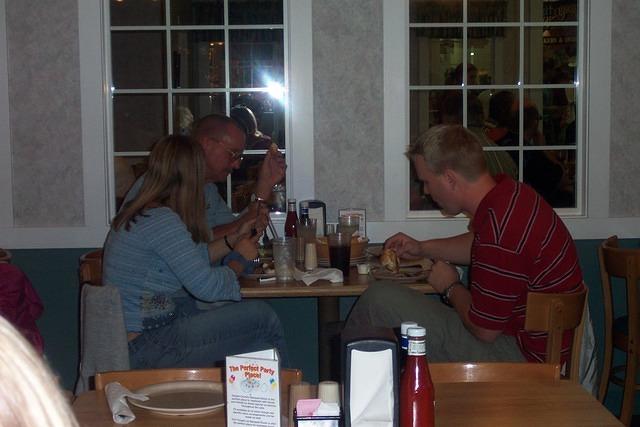 Dad, Paige, and Ric, being outcasts. 10/3/03