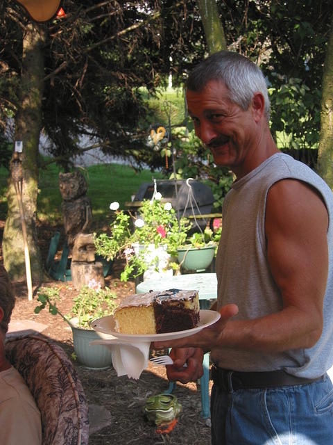 Jeff and his "piece" of cake.