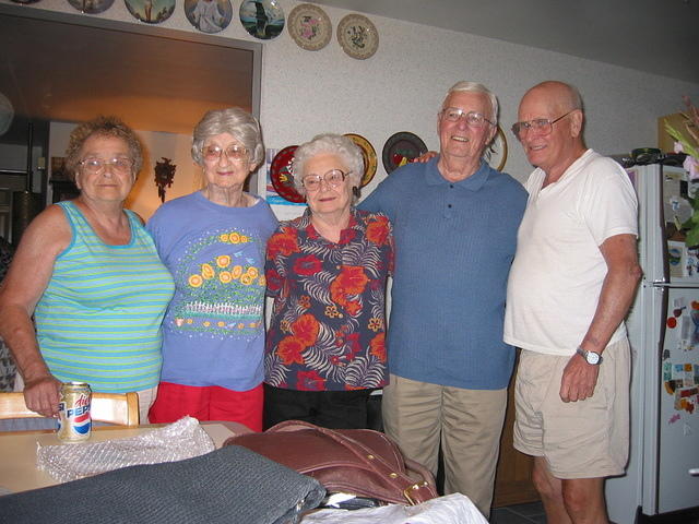 Gram, Great Grandma Wolff, Great Aunt Willa, Great Uncle Ken, and Pap
