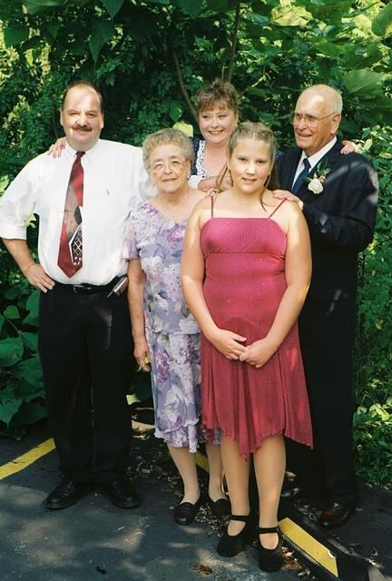 Eric, Gram, Aunt Dawn, Amber, Pap