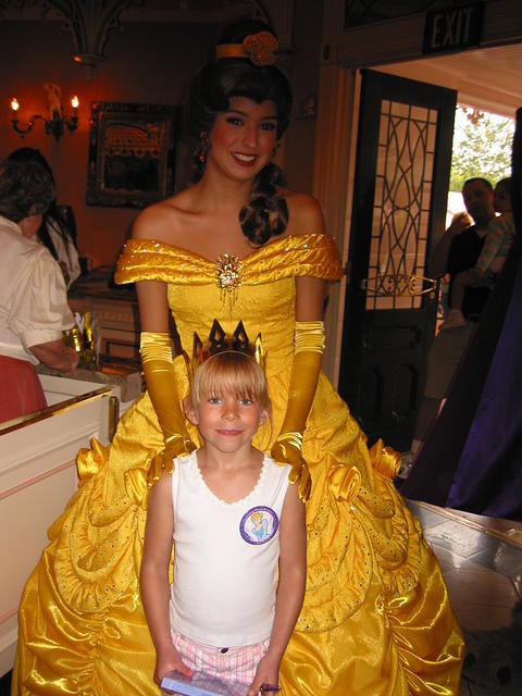 Carrie and Belle at the Disney Princess Breakfast