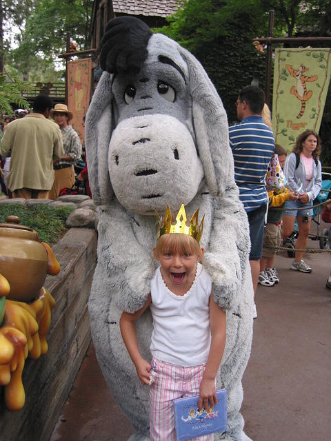 Carrie and Eeyore in Critter Country