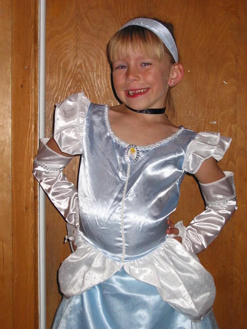 Miss Carrie as Cinderella for the Big Brothers Big Sisters Halloween Party.