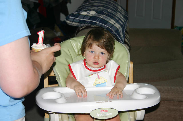 Time for (cup)cake!  Joleigh's first birthday party.