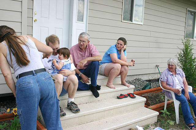 Grandmom (Carol), Daddy (Shawn), Grandpa (Richard), Mommy (Michelle), and Grandma