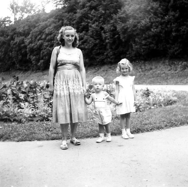 Gram, Uncle David, and Aunt Barb - 1953