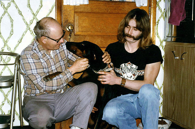 Pap, Damien, and Uncle David - 1981