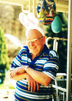 Pap as the Easter Bunny - 1998