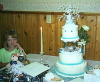 Mom's wedding cake.