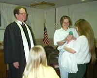 Carrie's baptism - 5/26/99