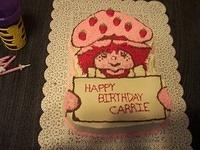 Strawberry Shortcake birthday cake, made by Paige ;)