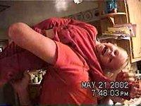 Pap throws Carrie over his shoulder, and then "forgets" where she is, so he sets off looking for her.. - 5/21/02