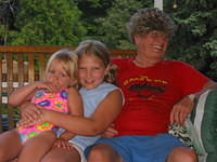 Carrie, Amber, and Pap again - 8/5/03