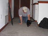 Ric wandered off to play with Rio too. 10/5/03
