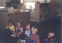 Carrie at school.  Selina, Carrie, ?, ?, ? :P 10/7/03