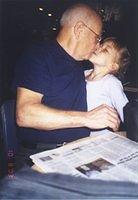 Carrie kissing Pap! 10/8/03