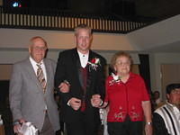 Ric escorting Pap and Gram down the aisle. 10/4/03