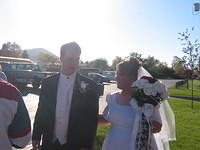Shawn and Michelle... stupid sun behind them... 10/4/03