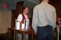 Michelle and Shawn, listening to Rev. Larry Miller for further instruction. 10/3/03