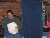 Michelle and Shawn recieve new towels. 9/12/03