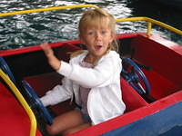 Carrie on the boats