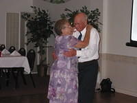 Gram and Pap dancing.