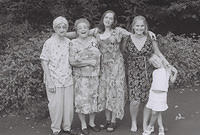 5 Generations-- Great Grandma Wolff, Gram, Mom, Paige, Carrie
