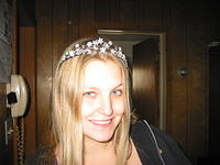 Paige.
just showing Timmy how fabulous I look in my new tiara.. thanks!
;)