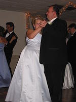 Amber and Uncle Eric dancing.