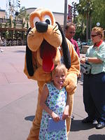 Carrie with Pluto.