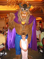 Carrie and the Beast at the Disney Princess Breakfast