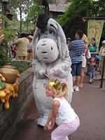 Carrie and Eeyore in Critter Country