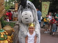 Carrie and Eeyore in Critter Country