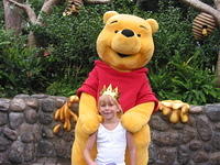 Carrie and Pooh in Critter Country