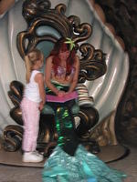 Carrie and Ariel (The Little Mermaid) in Ariel's Grotto