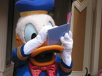 Donald Duck on Main Street