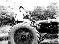 Pap on the tractor - 1973