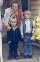 Gram, Ric, and Shawn on Easter - 1981