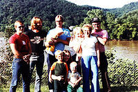 Uncle Rob, Uncle David, Dad, me, Shawn, Mom, Ric, Aunt Dawn, Gram, and Pap - 1981